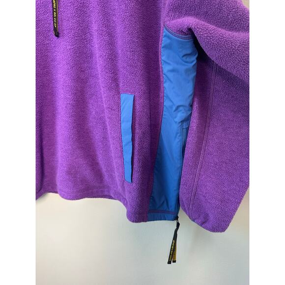 Outdoor Afro + REI Co-op Women 1XL Blue Purple Fleece Pullover Sweater - Picture 2 of 9